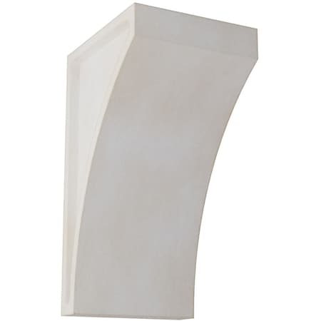 Ekena Millwork 3"W x 3 1/2"D x 6"H Small Lawson Wood Vintage Decor Corbel, Chalk Dust White CORWD03X03X06LWWH